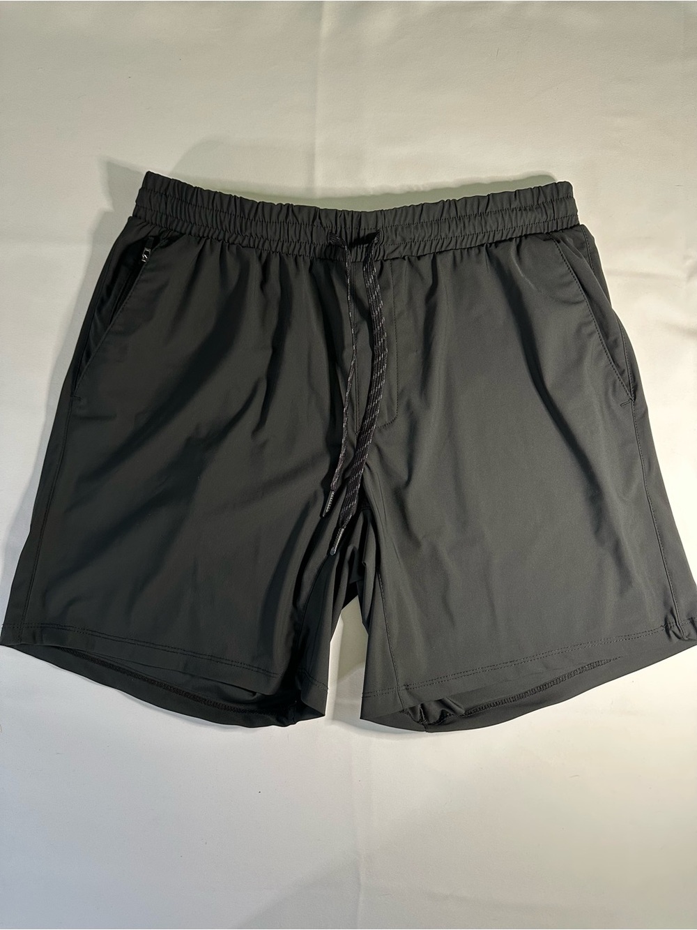 90 Degree By Reflex Men's Black Athletic Shorts with Drawstring